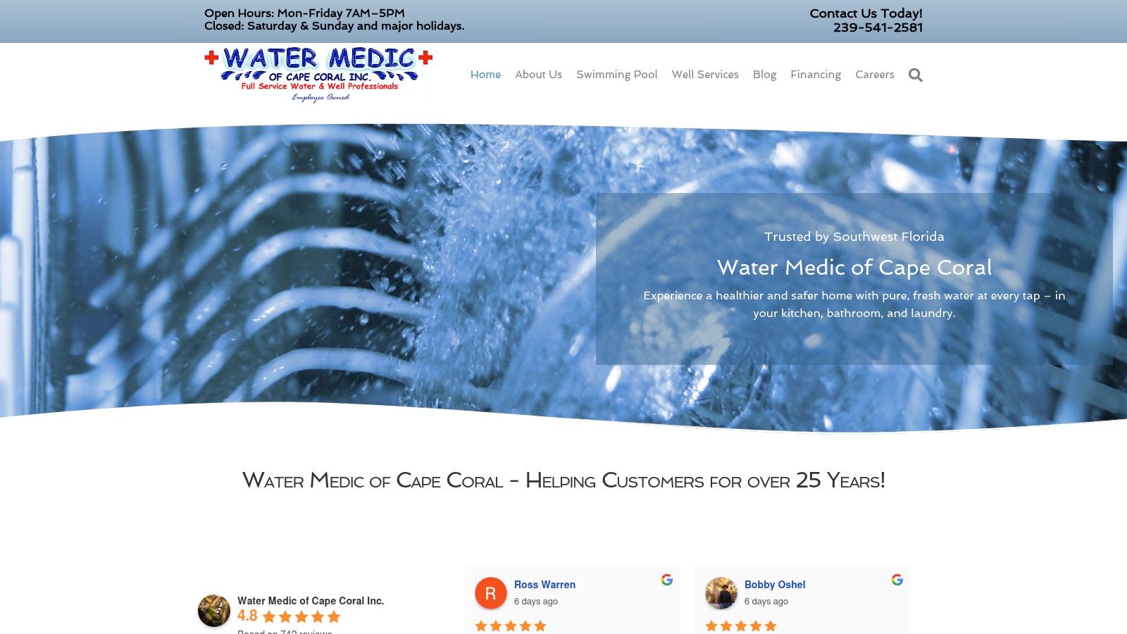 Screenshot from https://watermedic.com