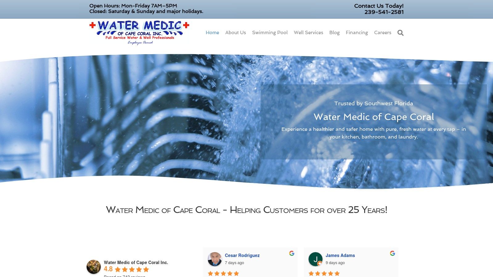 Screenshot from https://watermedic.com