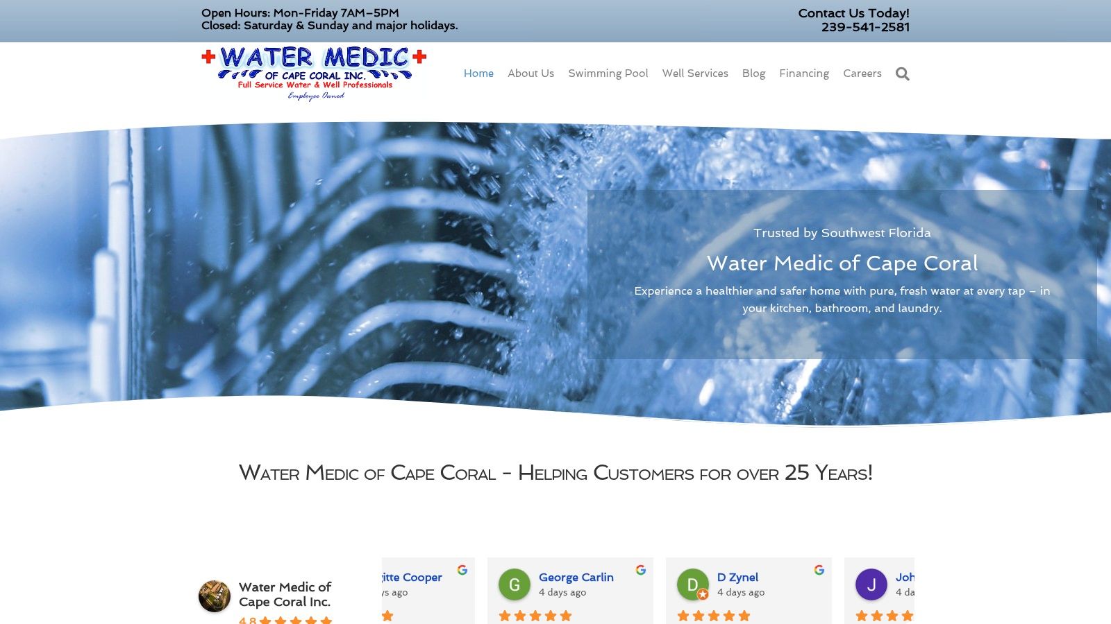 Screenshot from https://watermedic.com
