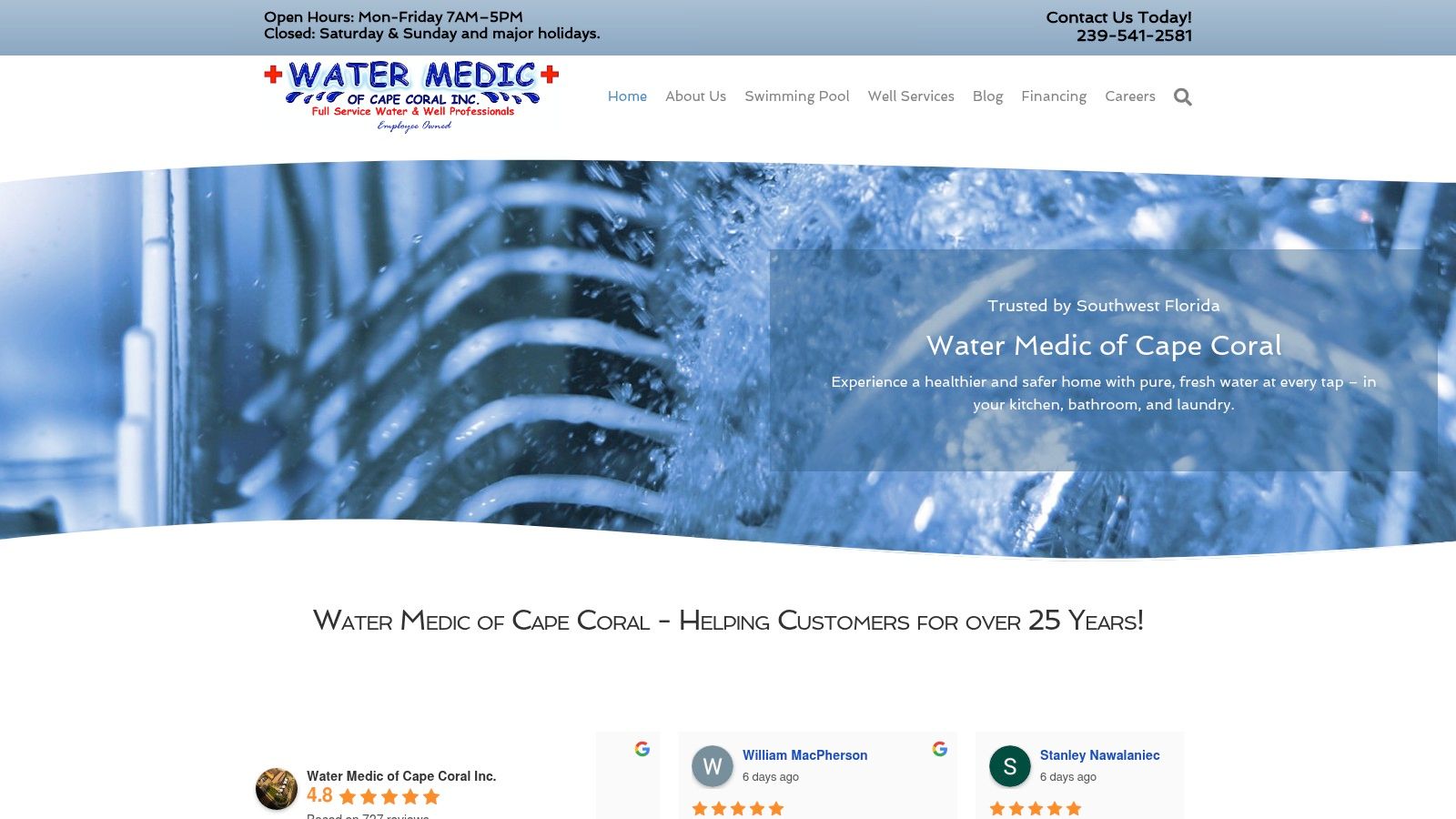 Screenshot from https://watermedic.com