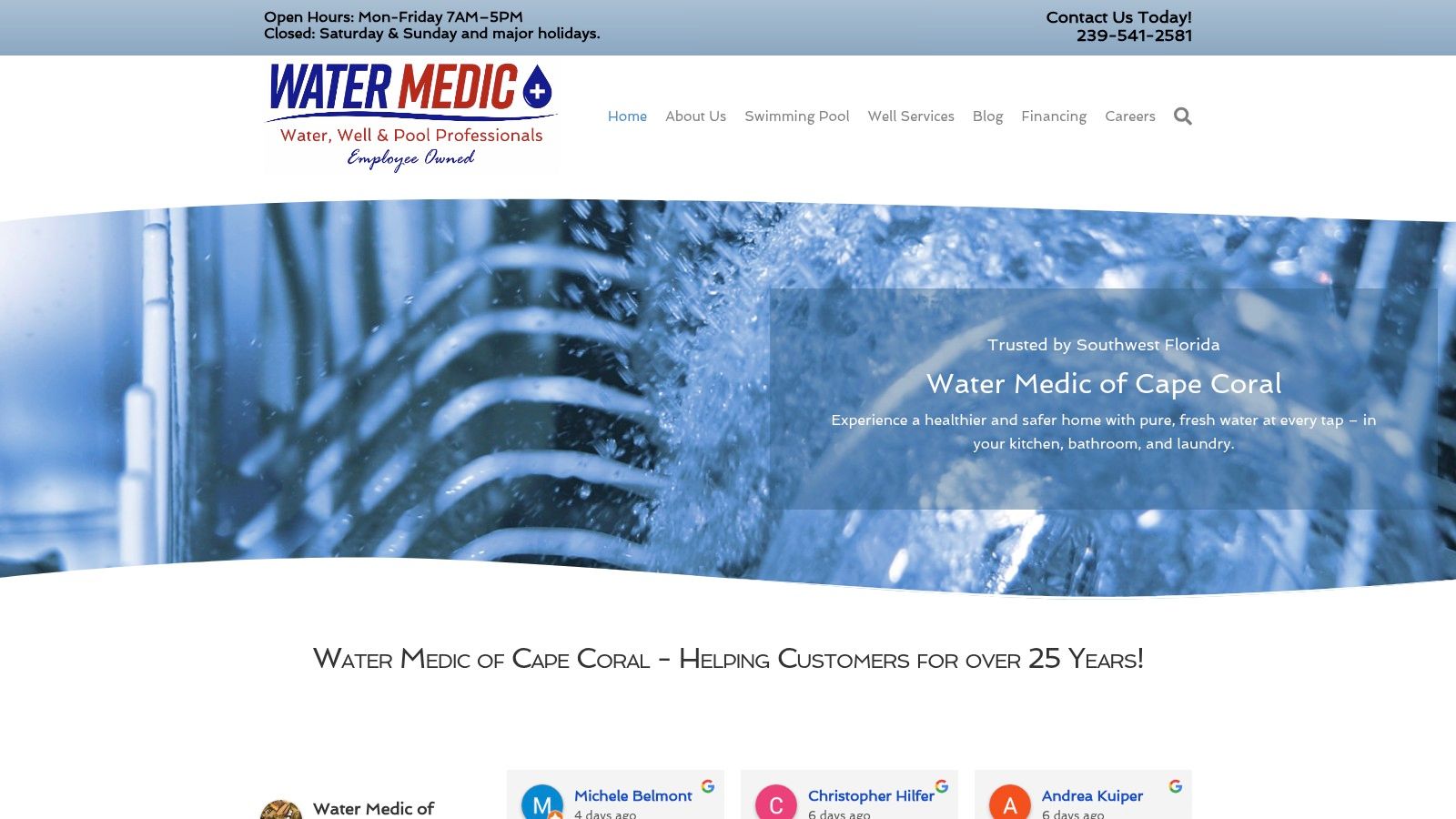 Screenshot from https://watermedic.com